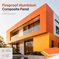 Vente chaude : Panneaux composites en aluminium (ACP) ignifuges pour extérieur, épaisseur 3-8 mm, personnalisables, en aluminium et plastique