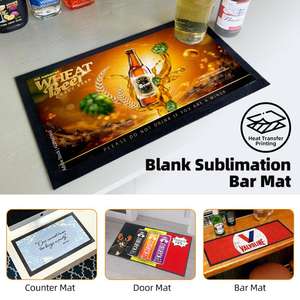 Alfombrillas Personalizadas para Copas de Vino con Impresión por Transferencia de Calor, Alfombrillas para Bar, Alfombrillas para Cerveza, Alfombrillas para Pub - Product Image 1