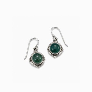 Pendientes de Plata de Ley 925 con Ónix Verde, Joyería Hecha a Mano con Piedras Preciosas para Mujer - Product Image 2