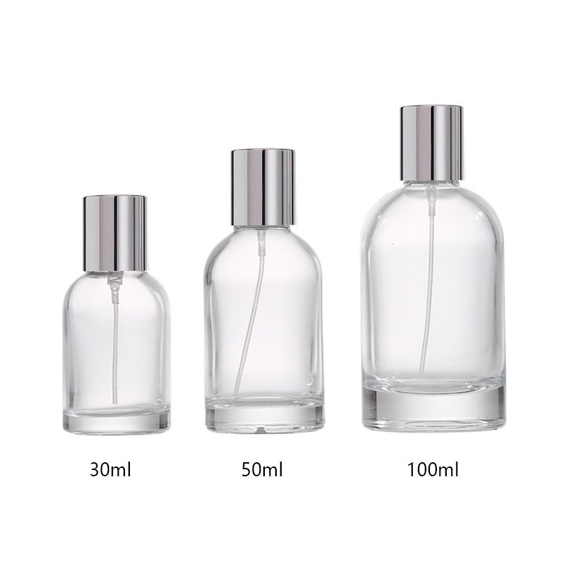 30 ml square blue perfume bottle