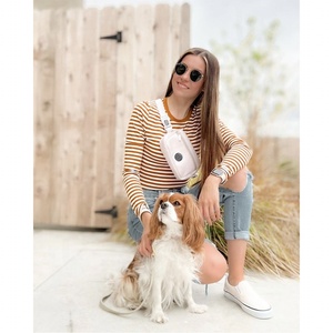 Bolso <span class=keywords><strong>de</strong></span> nailon negro para Perro, bolsa <span class=keywords><strong>de</strong></span> hombro para aperitivos, caminar, con agujero, logo - Product Image 4