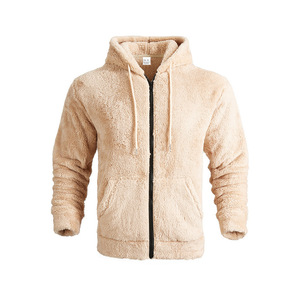 Giacca in Pile Doppio Strato Ispessita per Autunno/Inverno, Cardigan con Zip Ampio e Casual, Felpa con Cappuccio - Product Image 3