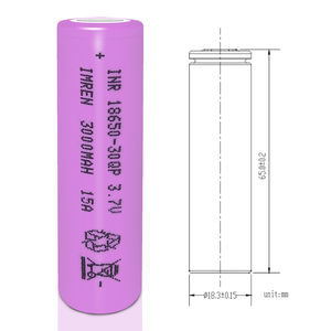 Batterie IMREN <span class=keywords><strong>INR</strong></span> 30QP <span class=keywords><strong>18650</strong></span> 3000mah 3.7v à longue durée de vie pour <span class=keywords><strong>Samsung</strong></span> <span class=keywords><strong>35E</strong></span>, batterie lithium rechargeable - Product Image 3