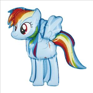 Dessin animé <span class=keywords><strong>petit</strong></span> <span class=keywords><strong>poney</strong></span> aluminium Film ballon fête d'anniversaire pour enfants décoration scène Arrangement - Product Image 2