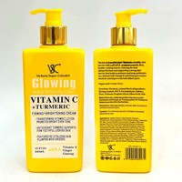 Lotion corporelle à la vitamine C et au curcuma la plus vendue. Contient de l'acide ascorbique - Éclaircit le teint. Hydratation douce. 444 ml.