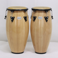OEM Professional Classic Latin Percussion Wood Conga Drum Sets 11" Stand Ergonomic Design Customizable Size & Color