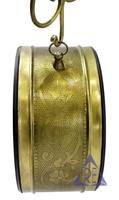 Geräuschlose 6-Zoll-Quarz-Wanduhr mit Doppelseitigem Zifferblatt im Antiken Stil mit Römischen Ziffern und Scroll-Design für Eisenbahn- und Heimdekoration