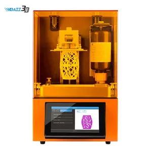 לסנוור Dazz 3D L120 את הטוב ביותר LCD/SLA/DLP 3D מדפסת עם גבוהה דיוק כפולה Z ציר שקופיות עבור מרפאת שיניים/שיניים מעבדה