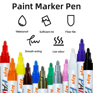 Sơn Đánh Dấu 12 Màu Sắc Nhanh Chóng Khô Không Thấm Nước Vĩnh Viễn Dầu Dựa Mực Xe Lốp Vĩnh Viễn Sơn Đánh Dấu Bút - Product Image 5