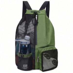 Portable Travel Gym Swimming Pool Bag Fashion Lightweight Mesh <b>Drawstring</b> Sport <b>Backpack</b> - Product Image 2