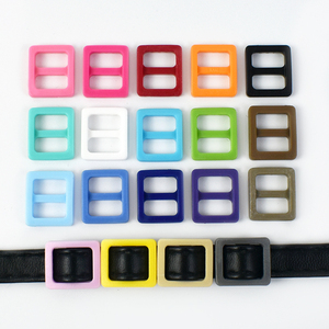 Meetee-Hebilla de ajuste de <span class=keywords><strong>10mm</strong></span>, accesorios de material plástico de color blanco y negro, correa de bolsa de tres velocidades, hebillas trideslizantes - Product Image 5