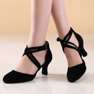 Chaussures de <span class=keywords><strong>danse</strong></span> latine rouges pour femmes Kn355 pour compétition et performance, avec rubans croisés, pour Rumba, <span class=keywords><strong>Samba</strong></span>, Cha-cha, Jazz, Ballet, Valse - Product Image 4