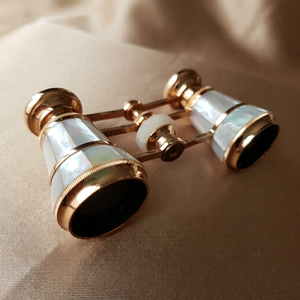 Binoculares Náuticos Modernos Más Vendidos, Marco de Latón Chapado en Oro, Impresión de Madreperla, Decoración para el Hogar, Regalos Empresariales - Product Image 1