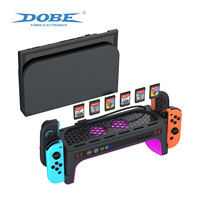 Support de charge LED DOBE Switch 2 avec ventilateur de refroidissement et 6 emplacements pour cartes pour accessoires de jeu Nintendo Switch 2