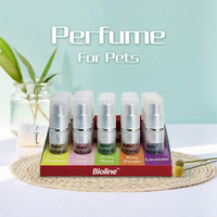 Parfum pour chat Bioline, parfum pour chien longue durée, éliminateur d'odeurs, parfum pour chien entièrement naturel, 10 ml * 15