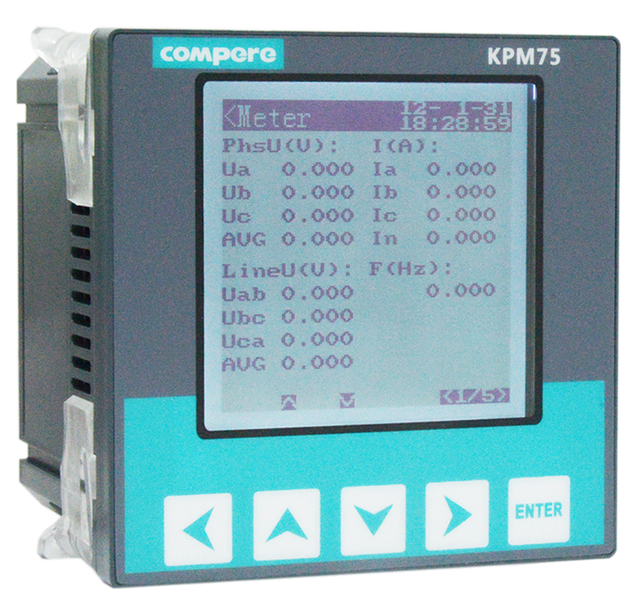Three Phase Power Quality Analyzer 0.2S High Accuracy Panel Mounted Power Data Logger Power Quality Meter