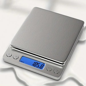 เครื่องชั่งครัวดิจิตอล AccuWeight สแตนเลส หน้าจอ LCD แสดงน้ำหนักแม่นยำ เครื่องชั่งสำหรับทำอาหารในครัวเรือน - Product Image 3