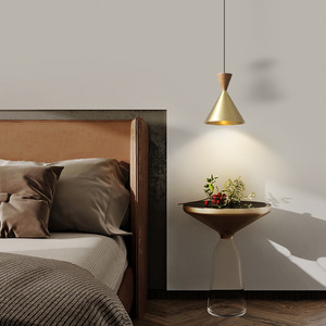 2024 New All-Copper Walnut Wood Bar Counter Pendant <b>Light</b> Minimalist Modern Master Bedroom Bedside <b>Chandeliers</b> Pendant <b>Lights</b> - Product Image 6