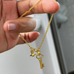 Collar y Pulsera Empress Dowager Vivienne Key Saturn, Estilo Punk, Chapado en Oro, Cadena para Suéter con Planeta 3D, Incrustaciones de Aleación Cúbica, Aniversario - Product Image 5