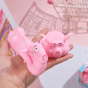 Juguetes de cerdo Kawaii al por mayor, juguetes blandos de mascotas para niños, juguetes antiestrés con sonido, mini cerdos de goma suave para aliviar el estrés. - Product Image 3