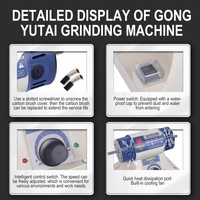 Meuleuse d'établi Gongyu 2086 750W à moteur haute puissance avec conception à double tête