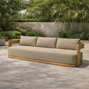 Sofá Moderno <span class=keywords><strong>de</strong></span> Jardín para <span class=keywords><strong>Exterior</strong></span>, Conjunto <span class=keywords><strong>de</strong></span> Jardín para Hotel, Sofá <span class=keywords><strong>de</strong></span> Patio Impermeable <span class=keywords><strong>de</strong></span> Teca, Sofá <span class=keywords><strong>de</strong></span> Jardín <span class=keywords><strong>de</strong></span> Lujo, Muebles <span class=keywords><strong>de</strong></span> <span class=keywords><strong>Exterior</strong></span> <span class=keywords><strong>de</strong></span> Lujo - Product Image 6