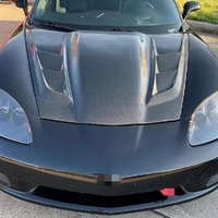 Capot ventilé en fibre de carbone de style ZR2 pour Chevrolet Corvette C6 2005-2013