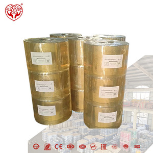 Rouleau de rideau <span class=keywords><strong>en</strong></span> PVC transparent couleur <span class=keywords><strong>miel</strong></span>, anti-âge, résistant aux UV et coupe-vent, pour portes d'entrepôt - Product Image 4