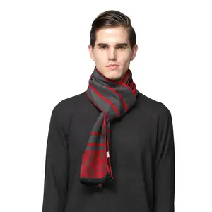 business style fashionable stylish winter warm wear thicken silk cotton scarf neckerchief muffler for men