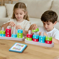 Tarjetas de Desafío de Lógica Montessori, Juego de Mesa de Combate de Combinación de Colores y Números, Juguete Educativo de Entrenamiento Cerebral para Niños
