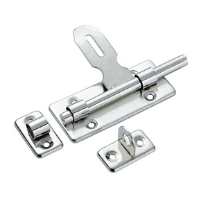 Style A en acier inoxydable loquet de porte mobile gauche et droite loquet de porte serrure de meubles boulon loquet de porte - Product Image 6