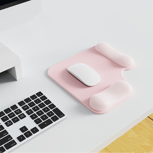 Custom Logo Carpal Tunnel Relief Dual Height Ergonomic Mouse Pad with Gel Wrist Rest for Office <b>Gaming</b> - Product Image 1