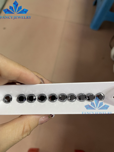 モアッサナイトダイヤモンドラウンドフォーエバーブリリアントカット1-3カラットブラックモアッサナイトルースストーン - Product Image 3