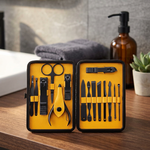 Stainless Steel Manicure Kit With 10 In 1 Nail Clippers And Tools In Portable Case For Adults Professional Nail Care Set - Product Image 2