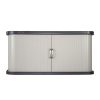 Armario y Gabinete de Almacenamiento para Exteriores de Plástico HDPE TOPPLA THL-S2-T230828, Resistente al Fuego, Color Gris, Garantía de 5 Años