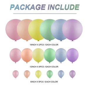 Usine <span class=keywords><strong>Bleu</strong></span> <span class=keywords><strong>Pastel</strong></span> Ballons Ensemble Latex Arc Guirlande Kit Macaron Ballons Globos Arc pour Anniversaire Mariage Baby Shower - Product Image 2