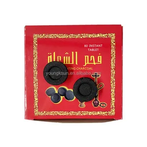 YKS Grosir 33Mm Bulat Cepat Pengapian Hookah Arang Al Faker Shisha Tablet Batubara