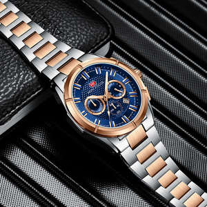 Relojes MINI FOCUS deportivos <span class=keywords><strong>de</strong></span> cuarzo para hombre, marca superior, <span class=keywords><strong>reloj</strong></span> multifunción <span class=keywords><strong>de</strong></span> lujo con indicador <span class=keywords><strong>de</strong></span> fecha, <span class=keywords><strong>reloj</strong></span> resistente al agua a la moda, acero inoxidable 0495G - Product Image 5