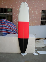 9'0 mousse EPS de haute qualité Longboard planche de surf résine époxy tissu en fibre de verre de carbone comprend un logo personnalisable pour les sports nautiques