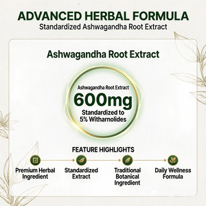 Extrait de racine d'Ashwagandha OEM ODM GMP Halal 60 capsules 600 mg par portion 5 % de Withanolides - Product Image 2