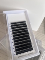 Nouvelles extensions de cils populaires LJ LB LC LD M L Curl Easy Fan 0.07mm Camellia Lashes, longueurs mixtes 8-15mm, effet sauvage et volumineux