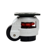 Roulettes de nivellement pour établis Double roue pivotante sphérique de 40mm, roue pivotante robuste pour échafaudage 6 pouces, roues pivotantes