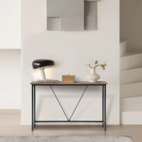 Table console en bois rustique, table étroite pour entrée, table étroite pour canapé, table pour salon, table pour couloir, table pour entrée