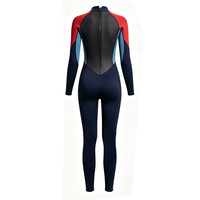 Combinaison de plongée une pièce pour femme DIVESTAR avec logo personnalisé, 3 mm, fermeture éclair dorsale, néoprène imperméable, coutures plates, antidérapante