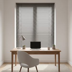 Жалюзи венецианские электрические Meiernai на заказ, 2 дюйма, белые, для окон, встроенные, для домашнего декора, с ручным управлением, с ламелями - Product Image 1