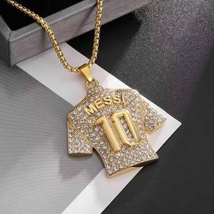 Gioiello <span class=keywords><strong>Messi</strong></span> 10 Più Venduto - Collana alla Moda - Adatta sia per Uomini che per Donne - Un Regalo Indispensabile - Product Image 4