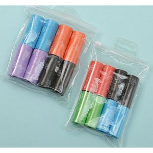 Sacs à déjections biodégradables en HDPE en gros, jetables, en rouleau, pour nettoyage extérieur, pour chats et chiens, portables - Product Image 1