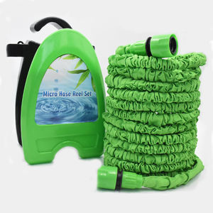 Taşınabilir hortum makarası, bahçe teleskopik su boru rafı, yerden tasarruf sağlayan sulama depolama için kompakt bahçe hortumu makara sepeti - Product Image 4