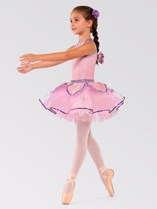 Anna Shi, Nuevos Diseños, Tutú <span class=keywords><strong>de</strong></span> Ballet Elegante con Cuello Redondo sin Mangas, <span class=keywords><strong>de</strong></span> Spandex con Lentejuelas Rosas, con Tocado, Trajes <span class=keywords><strong>de</strong></span> Danza - Product Image 4
