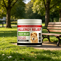 OEM ODM Friandises à mâcher souples pour chiens contre les allergies, enrichies en Oméga 3 et enzymes de citrouille, améliorent la peau, le pelage et l'immunité pour chiens de tous âges et races